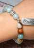 Boho Bracelet, Green Amazonite Blessed